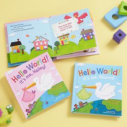 Personalized Hello World It's Me Baby Book