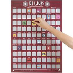 100 Albums Scratch Off Poster