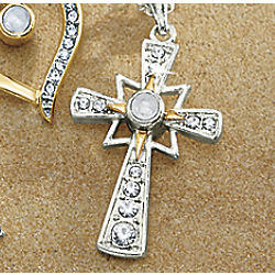 Cross Hidden Prayer Necklace