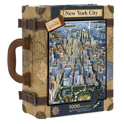 New York City 1,000 Piece Suitcase Puzzle