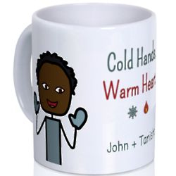 Cold Hands Warm Heart Character Mug