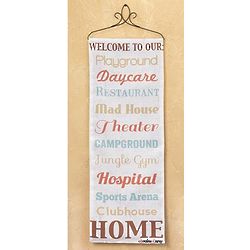 Welcome to Our Home Fabric Wall Hanging