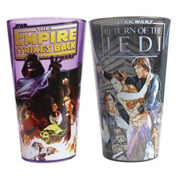 Star Wars Empire Strikes Back and Return of the Jedi Pint Glasses