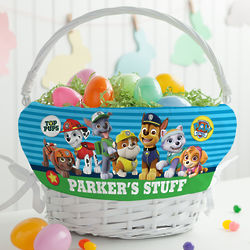 Personalized Paw Patrol Top Pup Basket