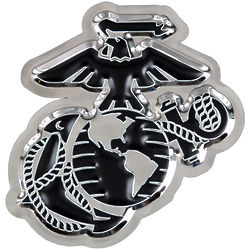 US Marine Corps Emblem Logo Embossed Metal Art