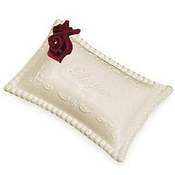 French Pillow Soap with Rose Favor