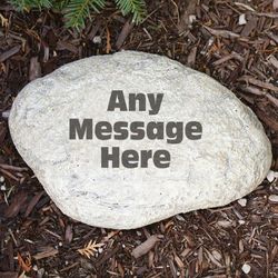 Engraved Any Message Garden Stone