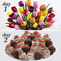 Ultimate Two Days For Her Tulips and Dipped Strawberries