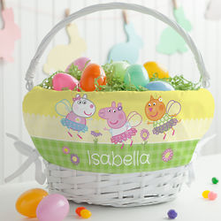 Personalized Peppa Pig Spring Basket