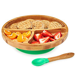 Bamboo Suction Toddler Plate Set