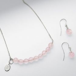 Rose Quartz Bridesmaid's Jewelry Set