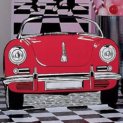 Sports Car Standee Party Prop
