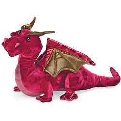 Ruby Red Dragon Plush Toy