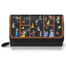 Trifold Wallet with Colorful Disney Characters
