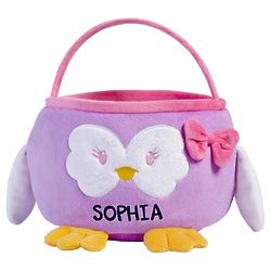 Personalized Furry Owl Easter Basket