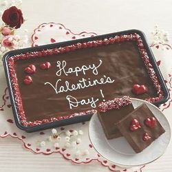 Decorated Valentine Brownie