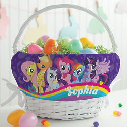 Personalized My Little Pony Lined Spring Basket