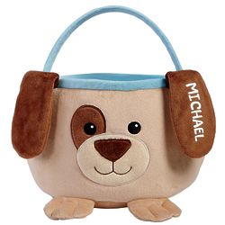 Personalized Furry Dog Easter Basket