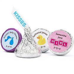 Personalized Hershey's Kisses Baby Shower Favors