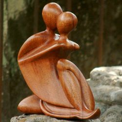 The Embrace Wood Sculpture
