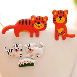 GRRR-REAT Tiger Puffy Stickers