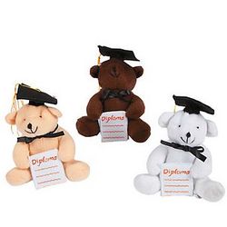 Plush Graduation Bears with Diploma Pocket