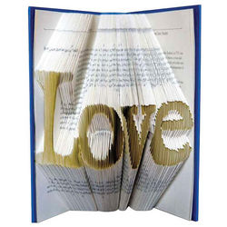 Love Book Paper Sculpture
