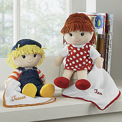 Personalized Rag Doll with Blanket