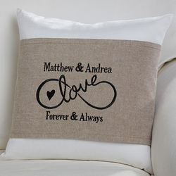 Personalized Warmhearted Wedding Throw Pillow