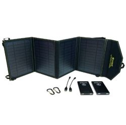 20-Watt Portable USB Solar Panel with Battery Packs