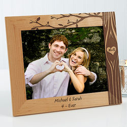 Carved In Love Personalized 8x10 Picture Frame