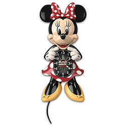 Disney Minnie Mouse Motion Clock with Moving Eyes and Tail