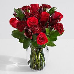 Be Still My Heart Red Floral Bouquet