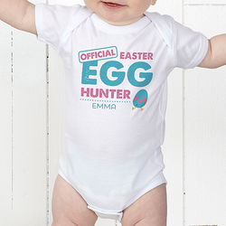 Baby's Personalized Easter Egg Hunter Bodysuit