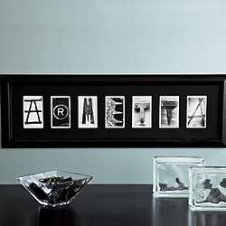 Personalized Architectural Alphabet Framed Print