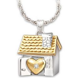 Home is Where the Heart Is Personalized Pendant Necklace