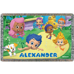 Bubble Guppies Friends Personalized Throw