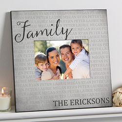 Personalized Family Together Forever 5x7 Wall Frame