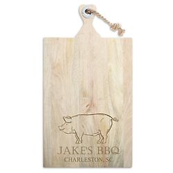 Mango Wood Personalized Pork Cutting Board