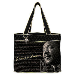 Martin Luther King Jr. Women's Quilted Tote Bag
