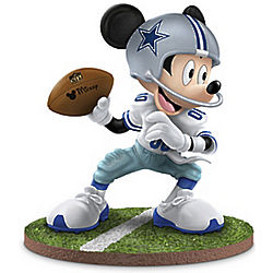 Dallas Cowboys "Quarterback Hero" Mickey Mouse Figurine
