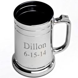 Gallant Gunmetal Personalized Beer Mug
