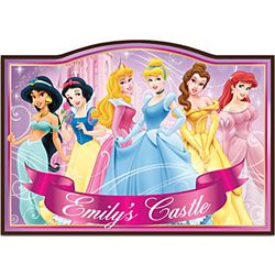 Disney Princess Wooden Welcome Sign Personalized with Name