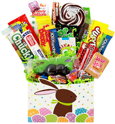 Hoppin' Easter Bunny Retro Candy Gift Basket