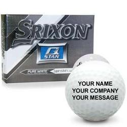 Srixon Pure White Personalized Golf Balls