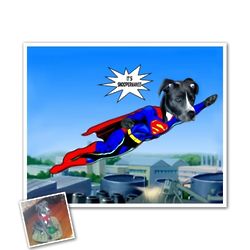 Superman Custom Caricature Print from Photo