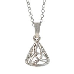 Celtic Trinity Knot Bell Necklace