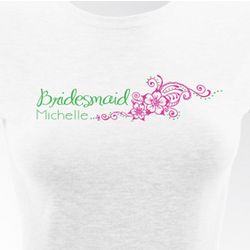Personalized Bridesmaids Fitted Shirt