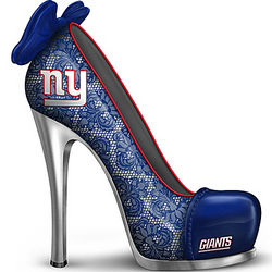 New York Giants High Heel Shoe Figurine