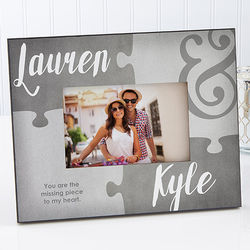 Missing Piece To My Heart Personalized Picture Frame